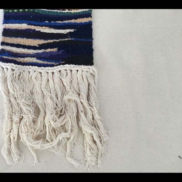 OOAK handmade woven wall hanging tapestry “Sunset”. A0003 - Picture 5 of 9